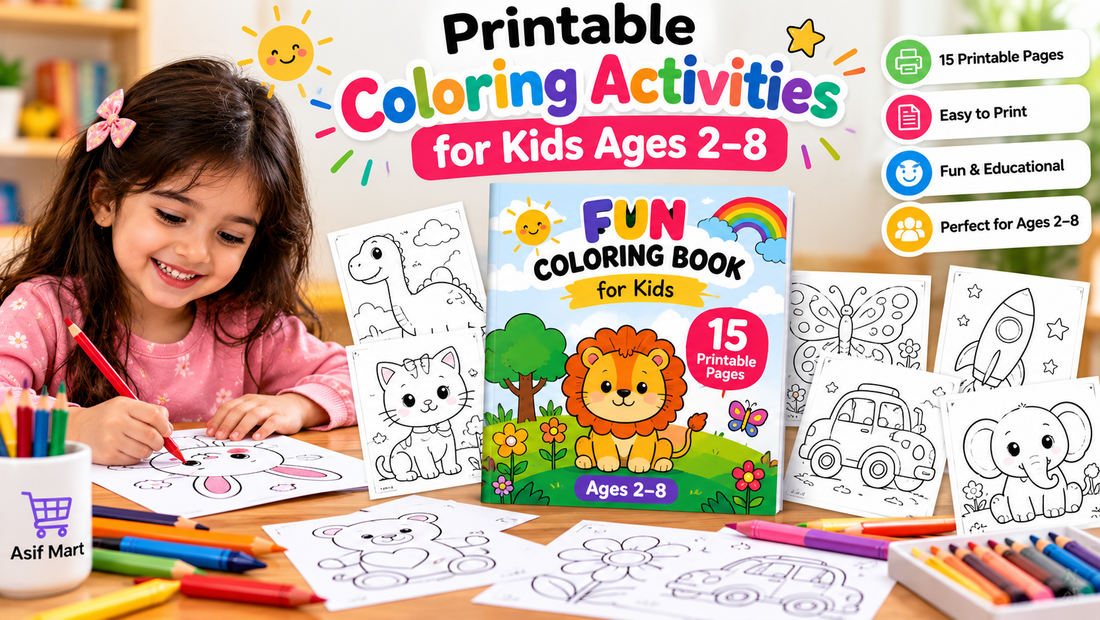 Fun Printable Coloring Activities for Kids Ages 2–8